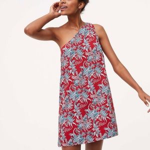 LOFT Iris one-shoulder dress